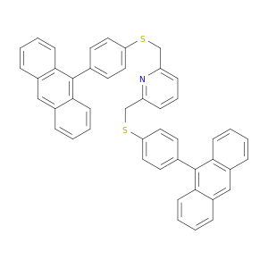 Pyridine, 2,6-bis[[[4-(9-anthracenyl)phenyl]thio]methyl]-