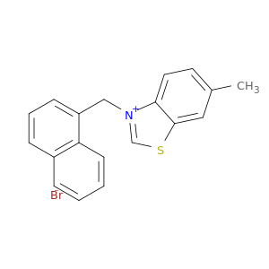 Benzothiazolium, 6-methyl-3-(1-naphthalenylmethyl)-, bromide