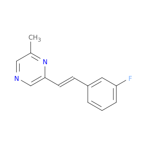 Pyrazine, 2-[(1E)-2-(3-fluorophenyl)ethenyl]-6-methyl-