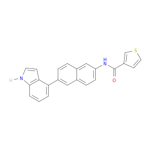 3-Thiophenecarboxamide, N-[6-(1H-indol-4-yl)-2-naphthalenyl]-