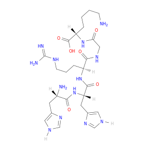 L-Lysine, L-histidyl-L-histidyl-L-arginylglycyl-