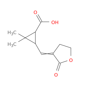 Cyclopropanecarboxylicacid, 3-[(dihydro-2-oxo-3(2H)-furanylidene)methyl]-2,2-dimethyl-