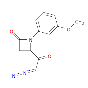 2-Azetidinone, 4-(diazoacetyl)-1-(3-methoxyphenyl)-
