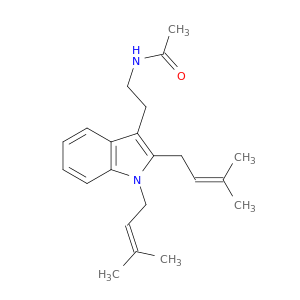 Acetamide, N-[2-[1,2-bis(3-methyl-2-butenyl)-1H-indol-3-yl]ethyl]-