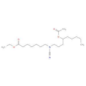 Heptanoic acid, 7-[[4-(acetyloxy)nonyl]cyanoamino]-, ethyl ester
