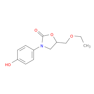 2-Oxazolidinone, 5-(ethoxymethyl)-3-(4-hydroxyphenyl)-