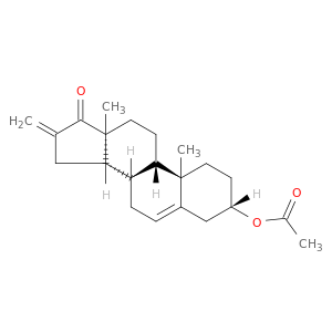 Androst-5-en-17-one,3-(acetyloxy)-16-methylene-, (3b)- (9CI)