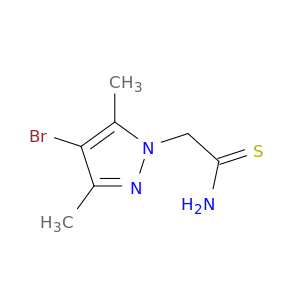 2-(4-溴-3,5-二甲基-1H-吡唑-1-基)乙烷硫代酰胺