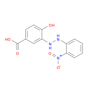 Benzoic acid, 4-hydroxy-3-[2-(2-nitrophenyl)hydrazinyl]-