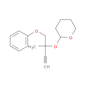 2H-Pyran, tetrahydro-2-[[1-methyl-1-(phenoxymethyl)-2-propynyl]oxy]-