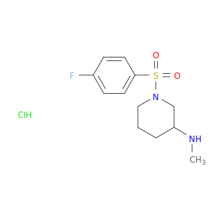 1-(4-氟-苯磺酰基)-哌啶-3-基]-甲基-胺盐酸盐