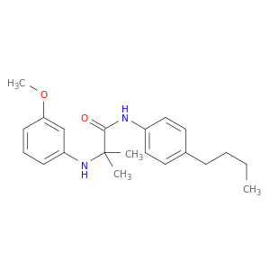 Propanamide, N-(4-butylphenyl)-2-[(3-methoxyphenyl)amino]-2-methyl-