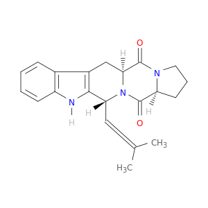(5as,12r,14as)-12-(2-methylprop-1-en-1-yl)-1,2,3,5a,6,11,12,14a-octahydro-5h,14h-pyrrolo[1'',2'':4',5']pyrazino[1',2':1,6]pyrido[3,4-b]indole-5,14-dione