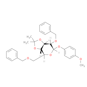 4-甲氧苯基2,6-二-<I>O</I>-苄基-3,4-<I>O</I>-异亚丙基- Β-<SMALL>D</SMALL>-吡喃半乳糖苷