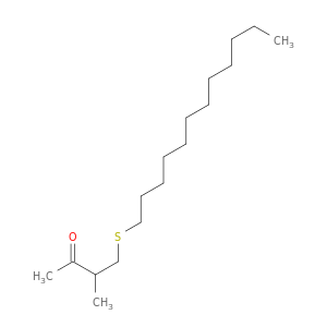2-Butanone, 4-(dodecylthio)-3-methyl-