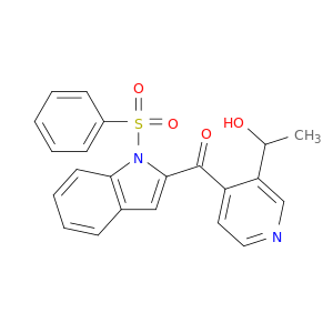 1H-Indole, 2-[[3-(1-hydroxyethyl)-4-pyridinyl]carbonyl]-1-(phenylsulfonyl)-
