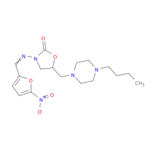 5-[(4-BUTYLPIPERAZIN-1-YL)METHYL]-3-[(5-NITRO-2-FURYL)METHYLIDENEAMINO ]OXAZOLIDIN-2-ONE