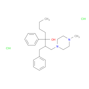 2-benzyl-1-(4-methylpiperazin-1-yl)-3-phenylheptan-3-ol dihydrochloride