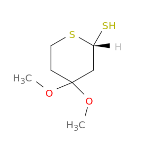 2H-Thiopyran-2-thiol, tetrahydro-4,4-dimethoxy-, (S)-