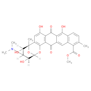 2,6-Epoxy-2H-naphthaceno[1,2-b]oxocin-14-carboxylicacid,4-(dimethylamino)-3,4,5,6,9,16-hexahydro-3,5,8,10-tetrahydroxy-6,13-dimethyl-9,16-dioxo-,methyl ester, (2R,3S,4R,5R,6R)-