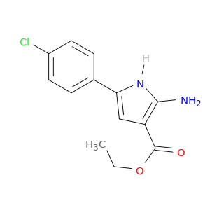 1H-Pyrrole-3-carboxylic acid, 2-amino-5-(4-chlorophenyl)-, ethyl ester