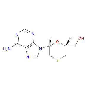 1,4-Oxathiane-2-methanol, 6-(6-amino-9H-purin-9-yl)-, (2R-cis)-