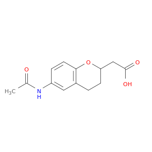 2H-1-Benzopyran-2-acetic acid, 6-(acetylamino)-3,4-dihydro-