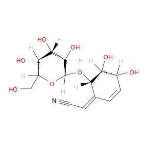 (Z)-2-((4R,5S,6S)-4,5-二羟基-6-(((2R,3R,4S,5S,6R)-3,4,5-三羟基-6-(羟甲基)四氢-2H-吡喃-2-基)氧基)环己-2-烯-1-亚基)乙腈