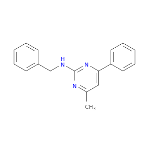 2-Pyrimidinamine, 4-methyl-6-phenyl-N-(phenylmethyl)-