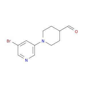 1-(5-Bromopyridin-3-yl)piperidine-4-carbaldehyde