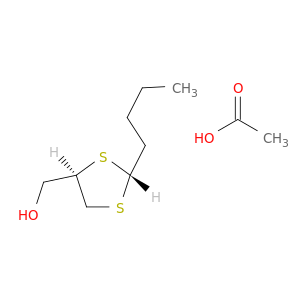1,3-Dithiolane-4-methanol, 2-butyl-, acetate, trans-