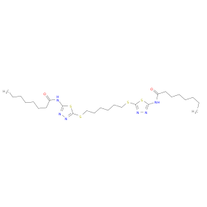 Octanamide,N,N'-[1,6-hexanediylbis(thio-1,3,4-thiadiazole-5,2-diyl)]bis- (9CI)