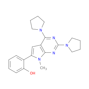 Phenol,2-(7-methyl-2,4-di-1-pyrrolidinyl-7H-pyrrolo[2,3-d]pyrimidin-6-yl)-