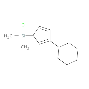 Silane, chloro(3-cyclohexyl-2,4-cyclopentadien-1-yl)dimethyl-