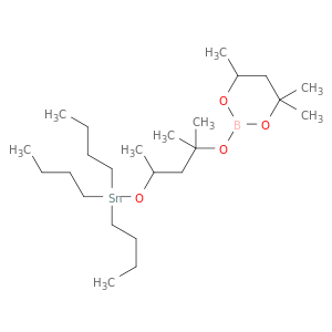 2-[1,1-二甲基-3-[(Tributylstann基)氧]丁氧]-4,4,6-三甲基-1,3,2-二恶英丙烷