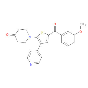 4-Piperidinone, 1-[5-(3-methoxybenzoyl)-3-(4-pyridinyl)-2-thienyl]-