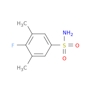 4-fluoro-3,5-dimethylbenzene-1-sulfonamide