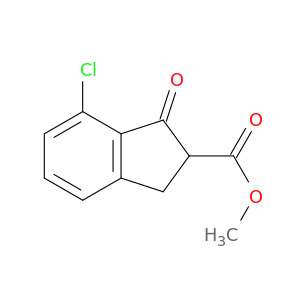 7-Chloro-2,3-dihydro-1-oxo-1H-indene-2-carboxylic Acid Methyl Ester