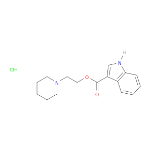 1H-吲哚-3-羧酸,2-(1-哌啶基)乙酯盐酸盐(1：1)