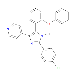 Pyridine, 4-[2-(4-chlorophenyl)-5-(2-phenoxyphenyl)-1H-imidazol-4-yl]-