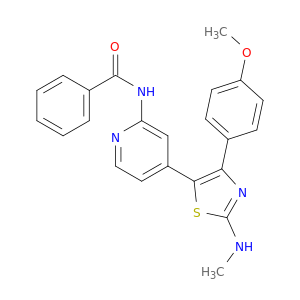 N-[4-[4-(4-METHOXYPHENYL)-2-METHYLAMINO-1,3-THIAZOL-5-YL]-2-PYRIDYL]BENZAMIDE