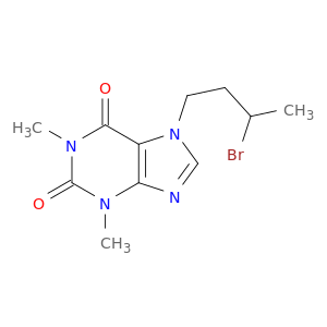 1H-Purine-2,6-dione, 7-(3-bromobutyl)-3,7-dihydro-1,3-dimethyl-