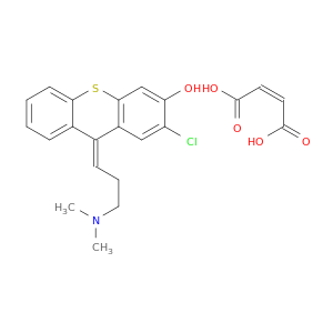 9H-Thioxanthen-3-ol, 2-chloro-9-(3-(dimethylamino)propylidene)-, (E)-, (Z)-2-butenedioate (1:1)