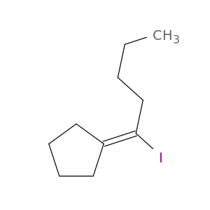 Cyclopentane, (1-iodopentylidene)-