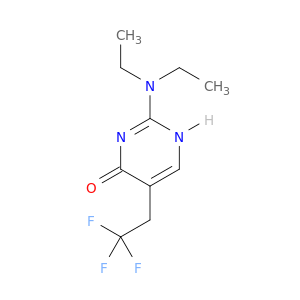 4(1H)-Pyrimidinone, 2-(diethylamino)-5-(2,2,2-trifluoroethyl)-
