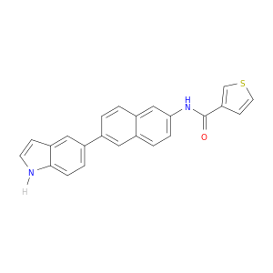 3-Thiophenecarboxamide, N-[6-(1H-indol-5-yl)-2-naphthalenyl]-