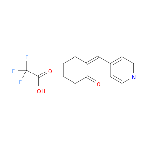 CYCLOHEXANONE, 2-(4-PYRIDINYLMETHYLENE)-, (2E)-, 2,2,2-TRIFLUOROACETATE (1:1)