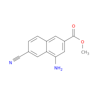 2-Naphthalenecarboxylic acid, 4-amino-6-cyano-, methyl ester