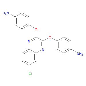 Benzenamine, 4,4'-[(6-chloro-2,3-quinoxalinediyl)bis(oxy)]bis-