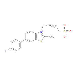Benzothiazolium, 3-ethyl-6-(4-fluorophenyl)-2-methyl-, ethanesulfonate
